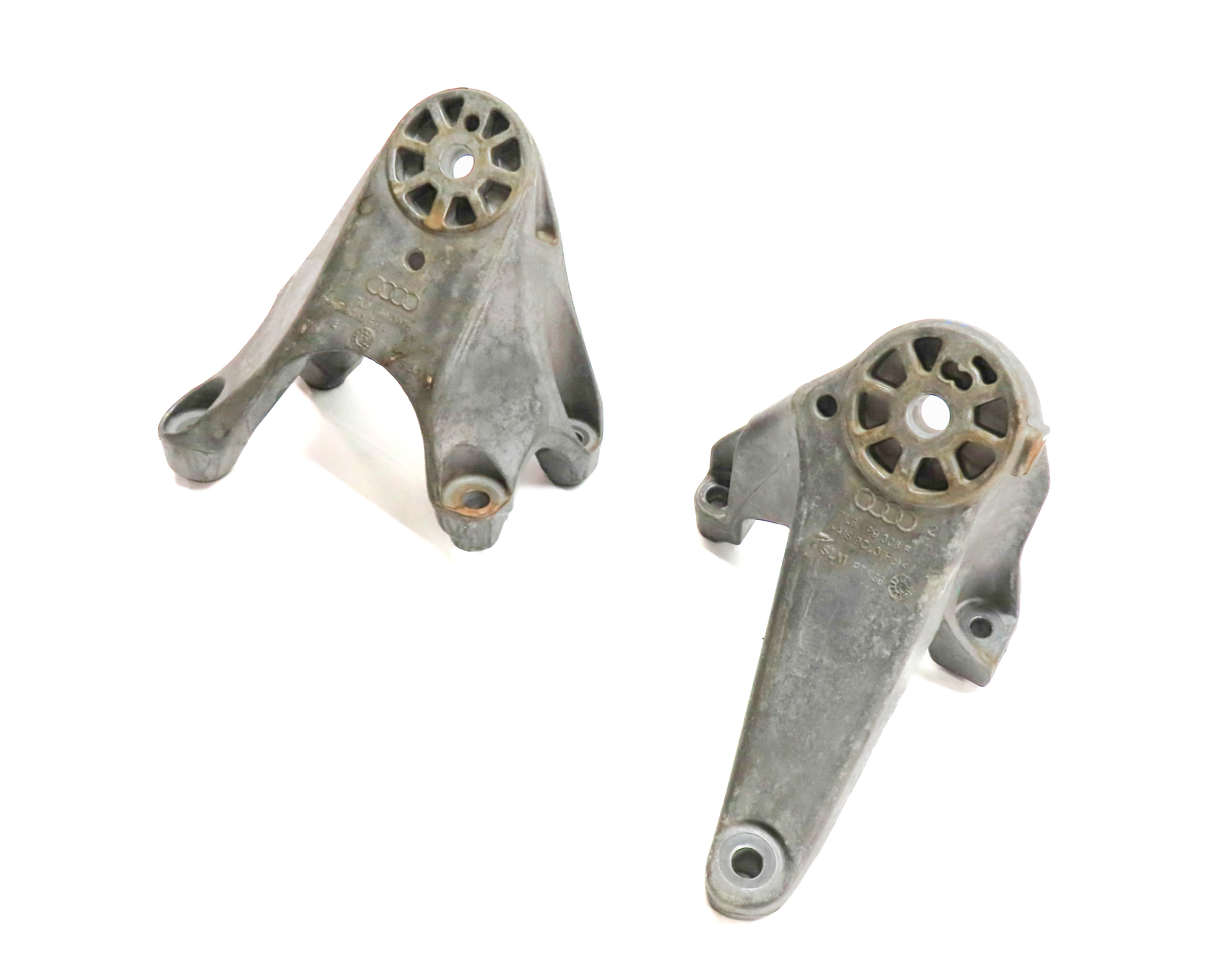 2013 AUDI Q7 (4L) 3.0L SUPER (CTWB) ENGINE MOTOR MOUNT SUPPORT BRACKET SET/2 — exact item pictured